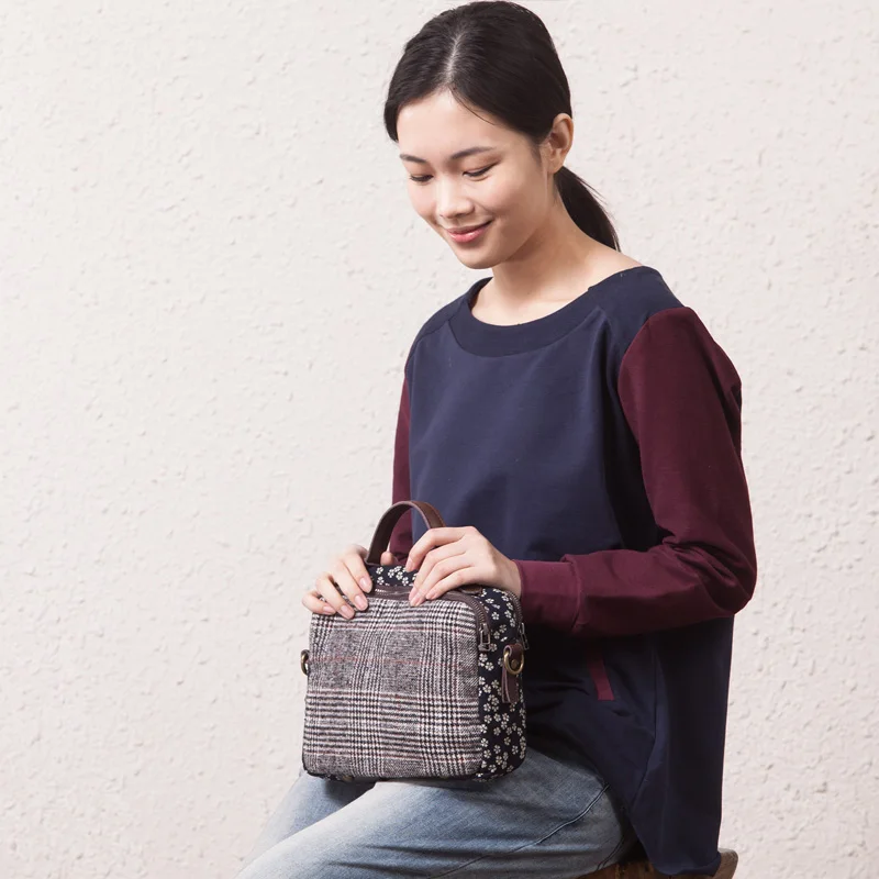 Женские сумки-мессенджеры винтажные холщовые сумки на одно плечо Повседневная