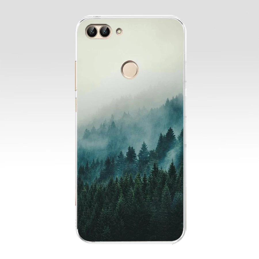 45 B huawei P Smart чехол TPU Мягкий силиконовый прозрачный чехол для телефона huawei P Smart Cover FIG-LX1 Enjoy 7S Чехол - Color: 45
