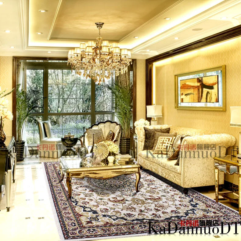 Топ моды краткое американский деревенский ковер журнальный столик для гостиной