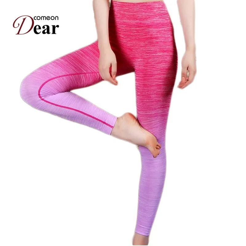 Comeondear Slim Leggings Women Adventure Time Gradual Change Breathable Workout Legging Hot Sale Fitness TK2441 | Женская одежда