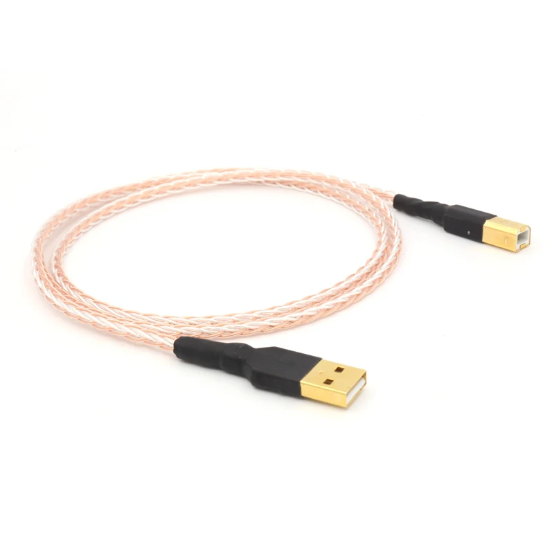 Бесплатная доставка, один USB-кабель Odin для соединения USB с золотым покрытием от A до B, USB аудио цифровой кабель