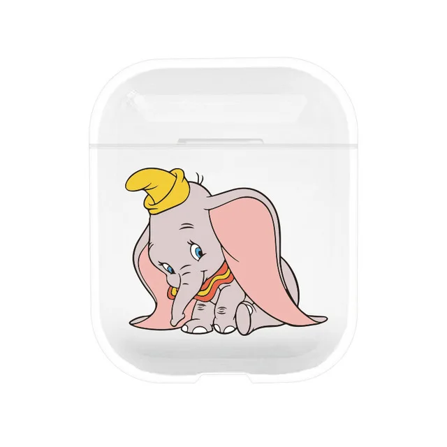 dumbo Сумки для Air Pods Микки Минни Маус Дейл чип медвежонок пух поросенок мультфильм Прозрачный чехол из поликарбоната для Airpods беспроводной Bluretooth наушники - Цвет: dumbo
