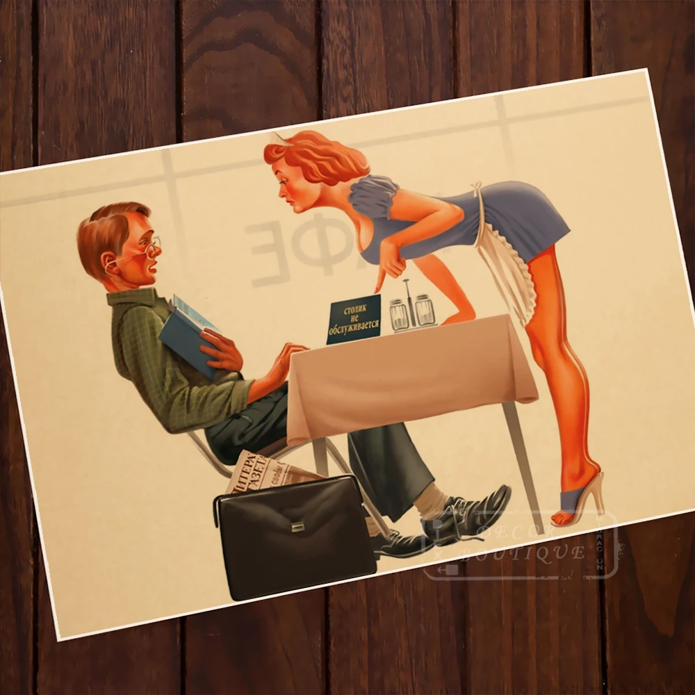 Винтажный парусиновый ретро постер прикольный для украшения дома|decorative poster|bar