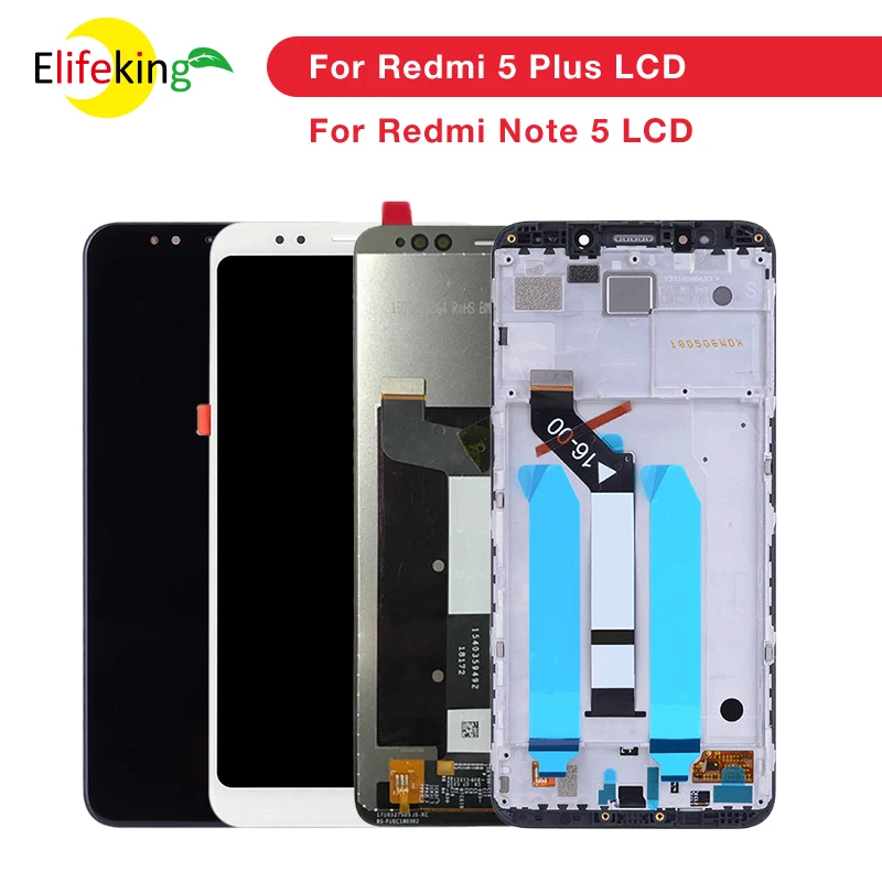ЖК дисплей с рамкой для Xiaomi Redmi 5 Plus оригинальный сенсорный экран 10 дюймов