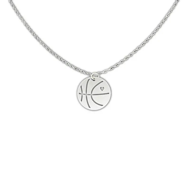 

100pcs/lot Basketball Necklace Basketball Jewelry Basketball Gift