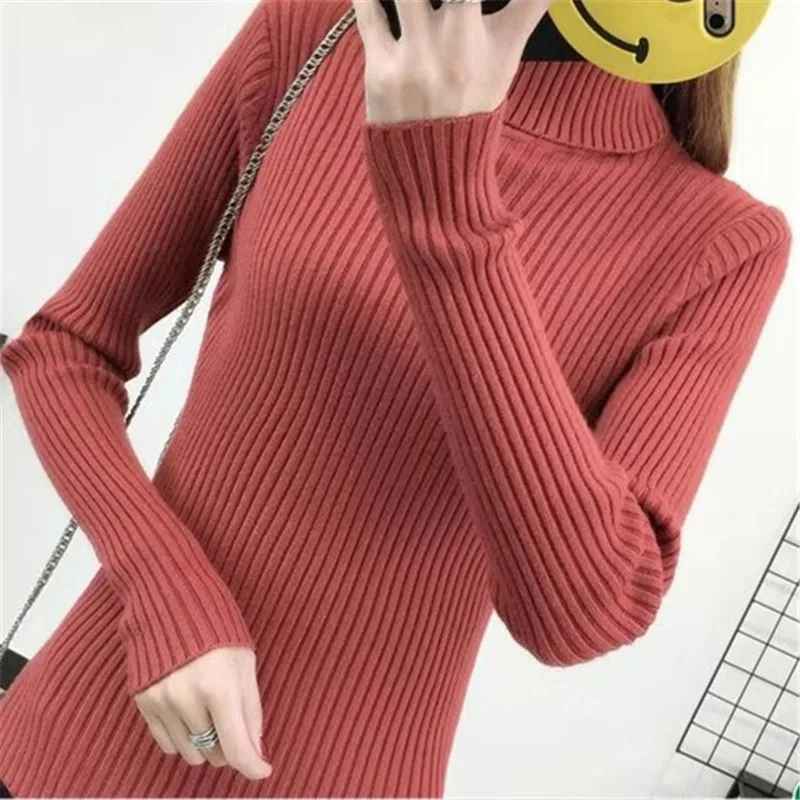 Женский вязаный свитер Neploe однотонный пуловер с круглым вырезом Осень-зима 2020 69038