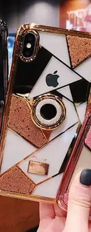 VIP клиент роскошный бренд bling diamond чехол для iphone X XS MAX XR 8 7 6 6S plus чехол - Цвет: Gold