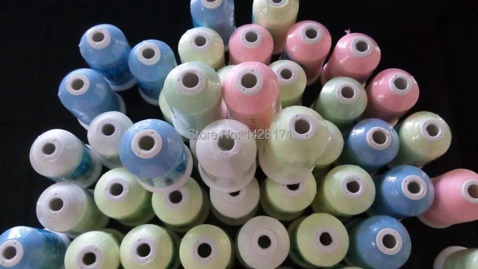 Бренд Simthread лидер продаж нейлоновая нить 1000 м светится в темноте для вышивки с