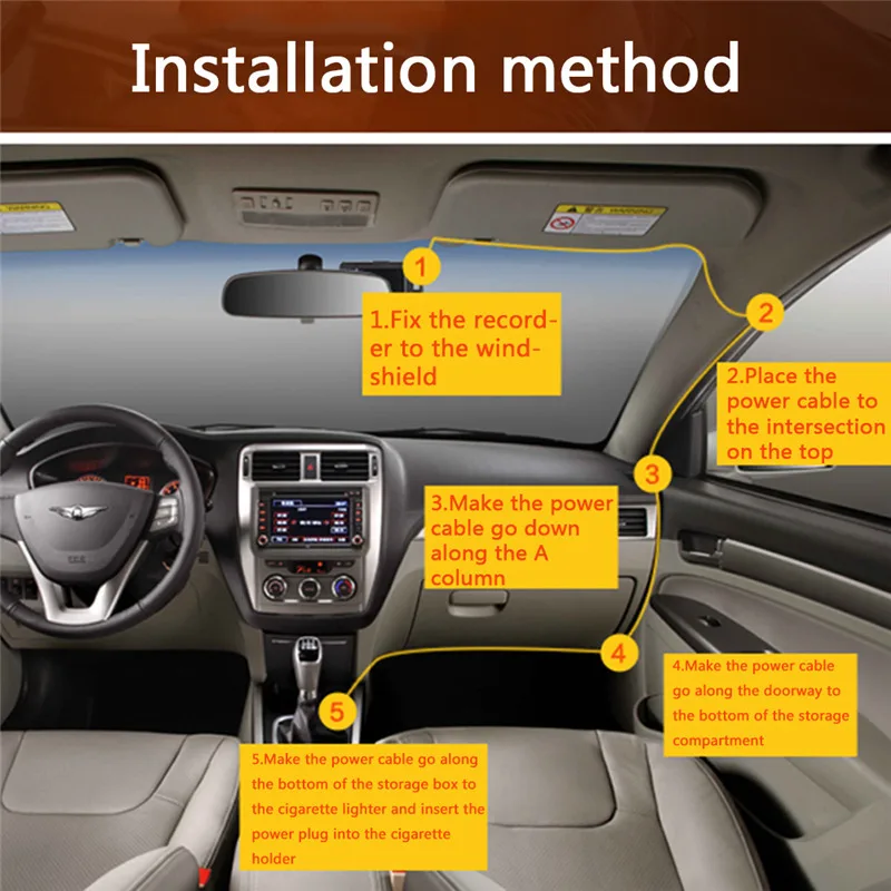 Автомобильный видеорегистратор с двумя объективами F30 | Автомобили и мотоциклы