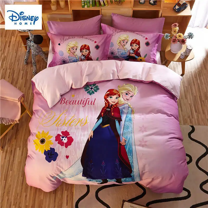 

Frozen Anna Elsa Princess bedding sets queen size comforter duvet covers for kids bedroom decor twin bed sheets cotton bedspread