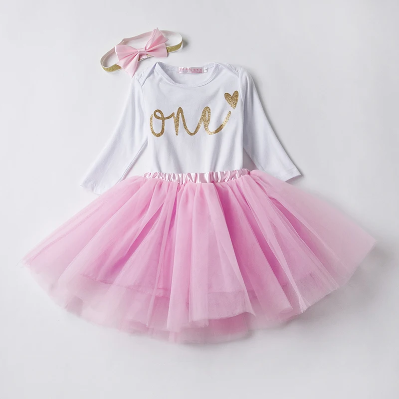 

Newborn Baby Girl Clothes First Birthday Outfits Set Suits Clothes Romper Tutu Skirt Headband Infant Clothing Sets Baby Costumes