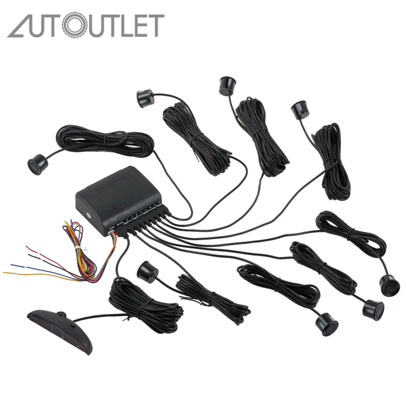 AUTOUTLET для 8 датчиков Buzzer 30 мм передний задний светодиодный датчик парковки
