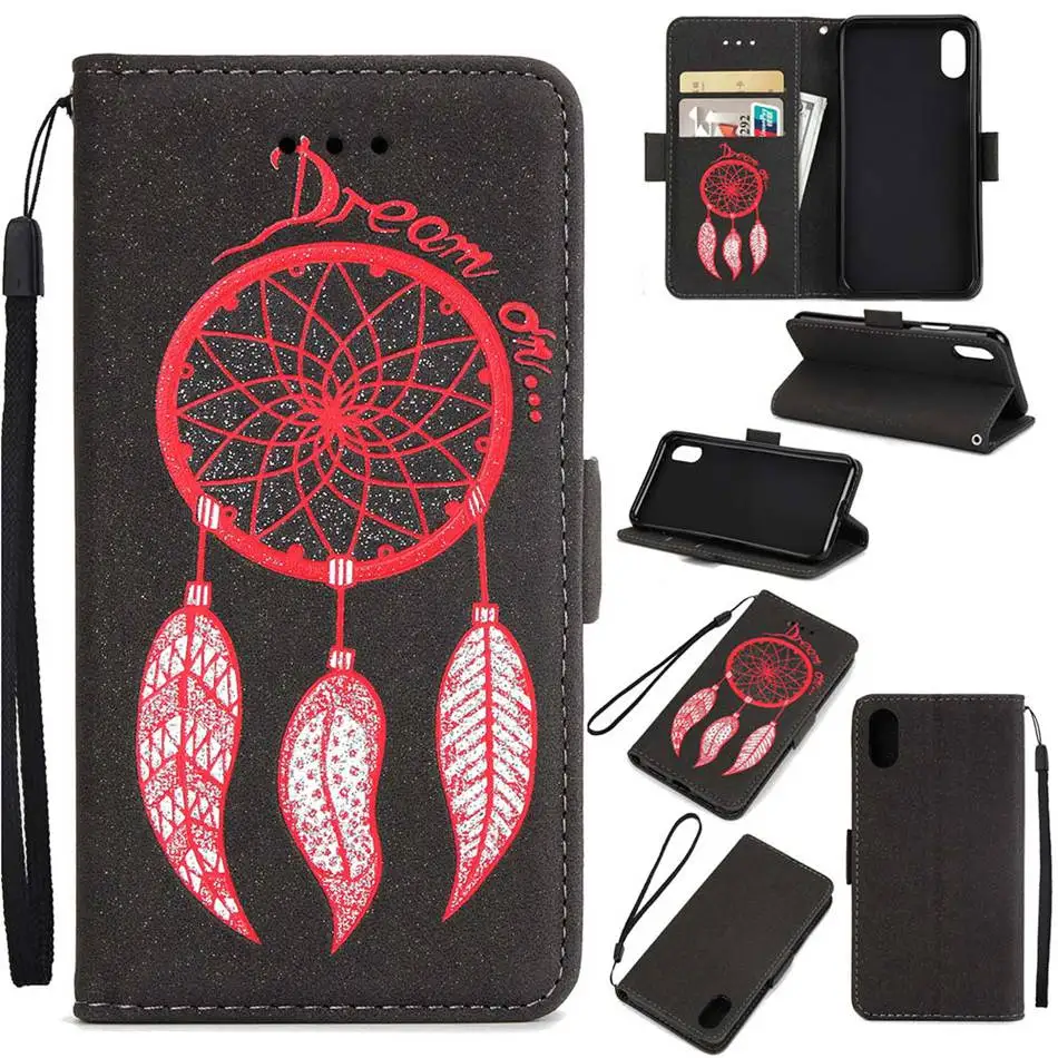 KISSCASE Ловец снов кожаный чехол для iPhone X XS XR 8 7 6 6 S Plus Чехлы для iPhone X XS Max 5 5S SE 6 6 S 7 8 Plus Funda