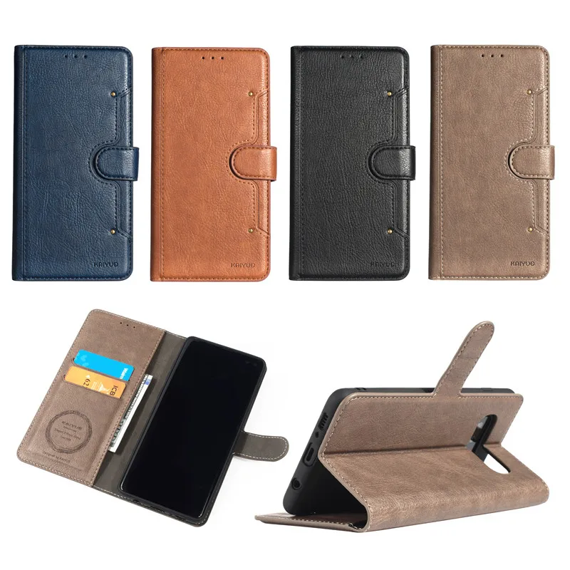 Роскошный высококачественный кошелек с отделением для карт кожаный чехол-книжка