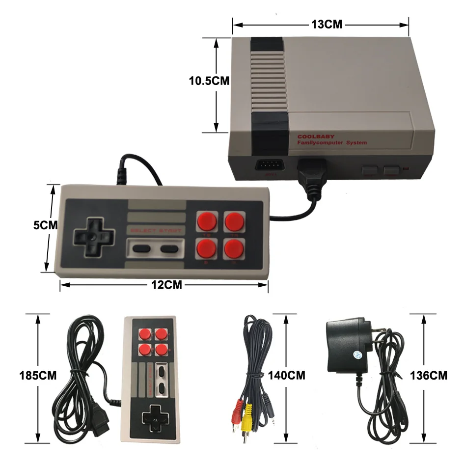 HDMI/AV выход Мини ТВ портативная Ретро видео игровая консоль для игр Nes с 500 и 600