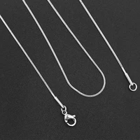 2pcs diy pure stainless steel necklace 0 9mm jewelry chain wholesale finished products