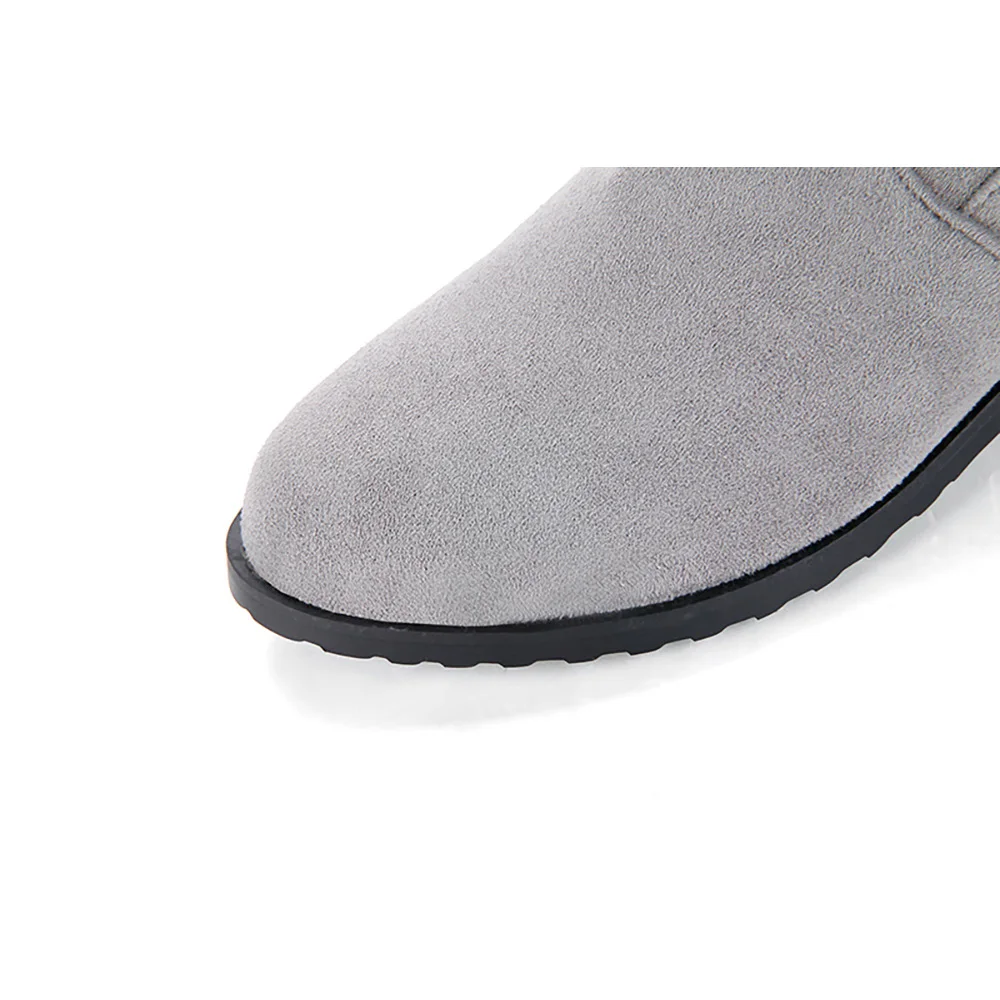 Новые брендовые зимние пикантные черные и серые женские облегающие высокие