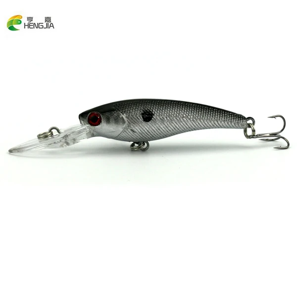 

HENGJIA 10pcs/lot Fishing lure Deep swim hard fishing bait 9CM 8G artificial baits minnow fishing wobbler pesca Minnow Fake Bait