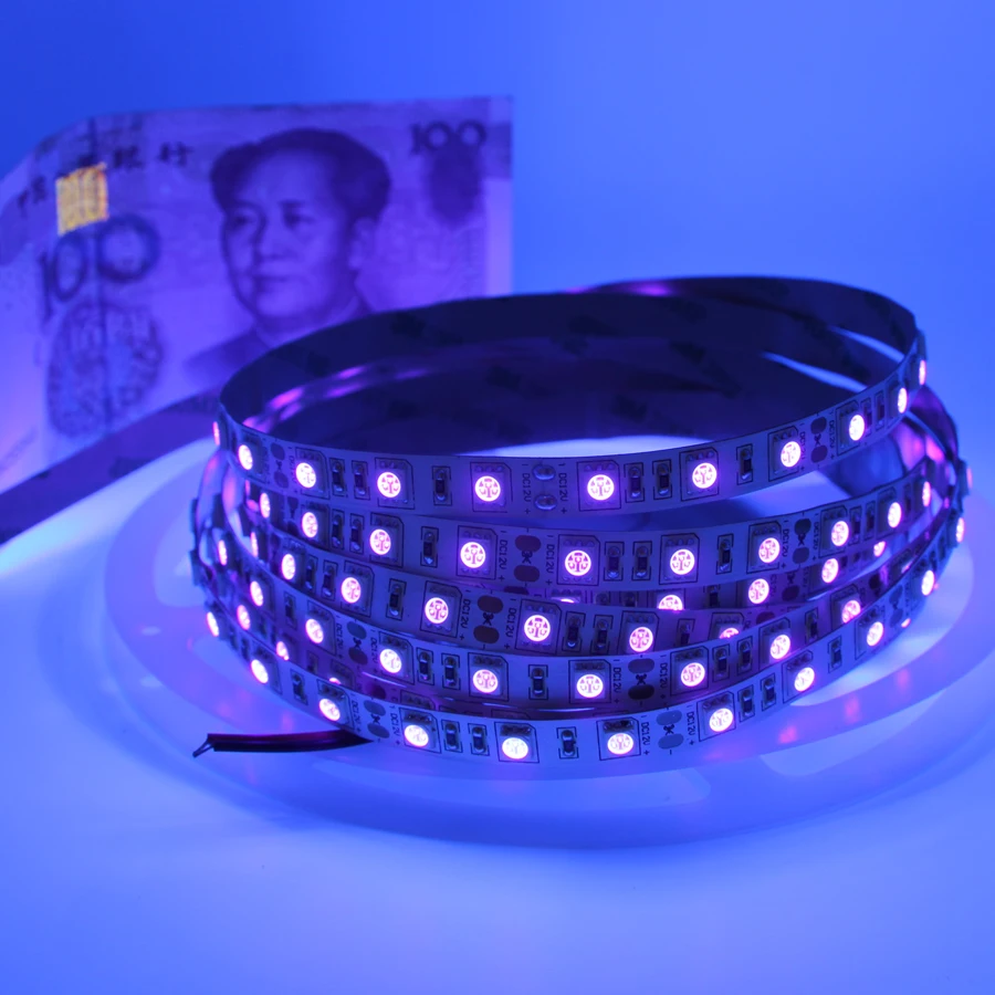 5V ультрафиолетового Лента лампы светильник SMD 5050 30 светодиодный s/m USB/Батарея
