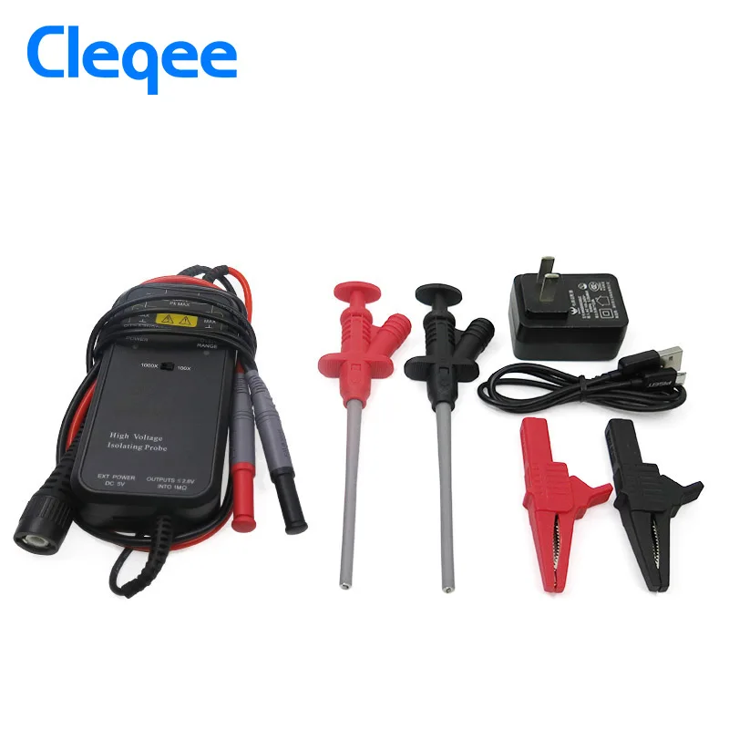 Cleqee YP5210 100 мГц 2600 В высокое Напряжение дифференциальный Пробник комплект