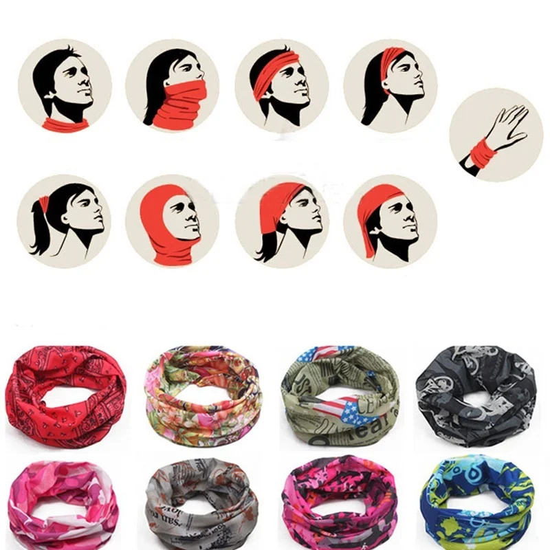 1 шт. Magic Sweatband лицевая маска сетка бандана Шея езда обертывание шаль пот полоса