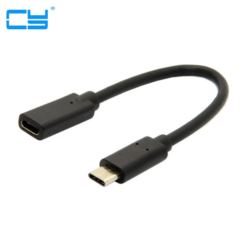 

USB3.1 Type C Male to Female Port Cable USB-C Data Charge Sync Extension for NEW Macbook Chromebook 6ft/1.83m 0.2m/0.6m/1m