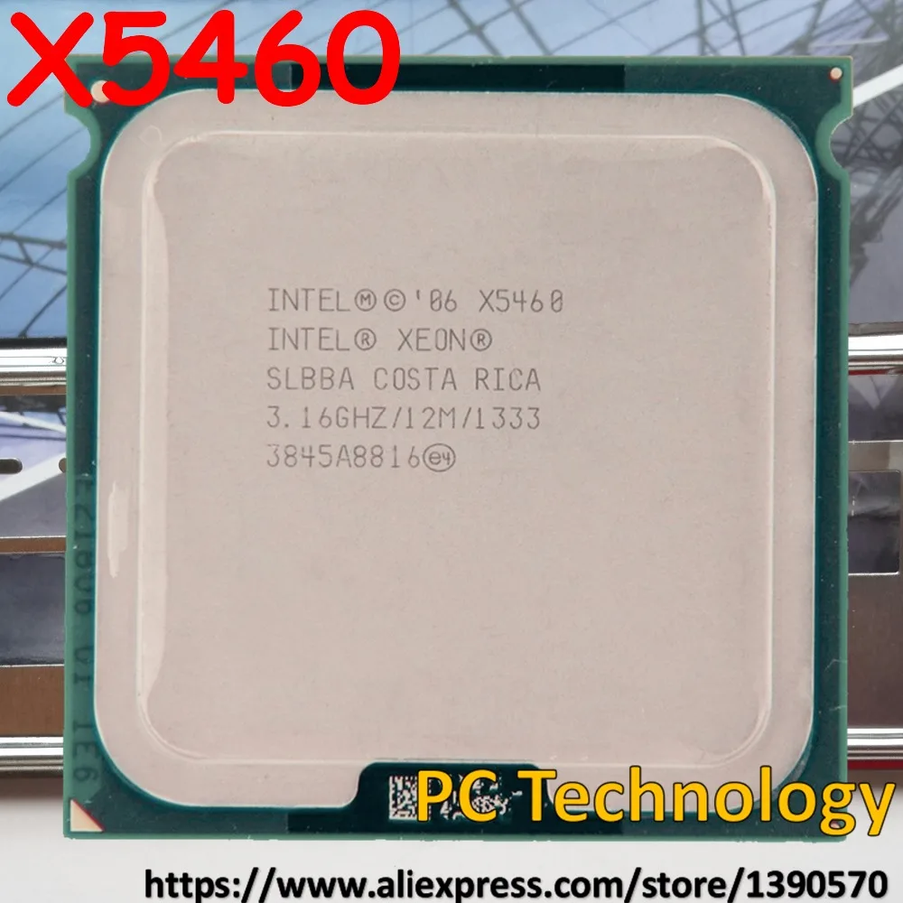Оригинальный процессор Intel Xeon X5460 (3 16 ГГц/12 м/1333) разъем 771 четырехъядерный