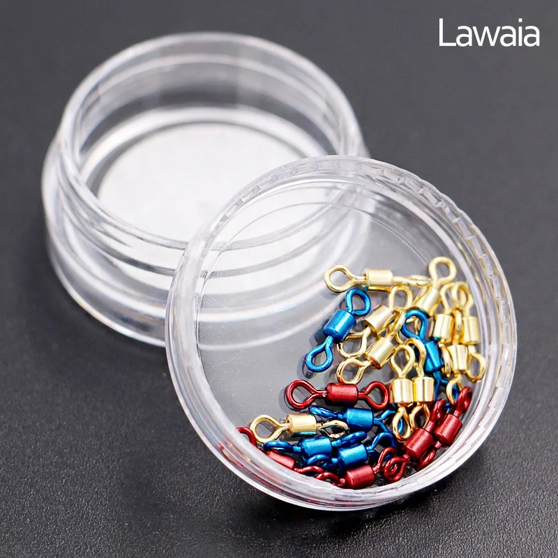 Lawaia Color Eight-character Ring Competitive High-speed Swivel Connector Fishing Supplies Line Small Accessories Fishing Tackle