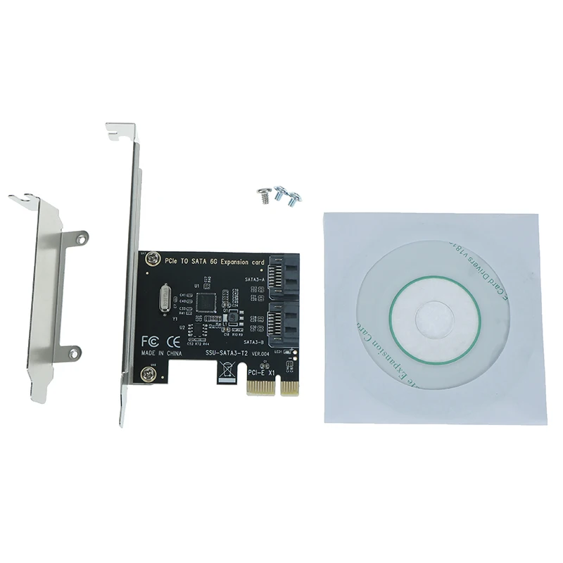 Плата расширения SATA PCI express на 3 0 2 порта карта E III адаптер SATA3 контроллер