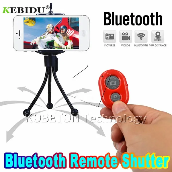Kebidu 1 шт. Bluetooth телефон Автоспуск затвора Кнопка для iPhone 7 селфи палка спуск