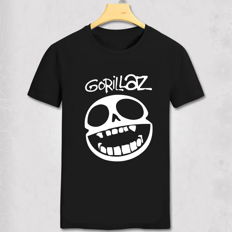 Gorillaz рок группа рэп хип хоп белые черные Графические футболки повседневные