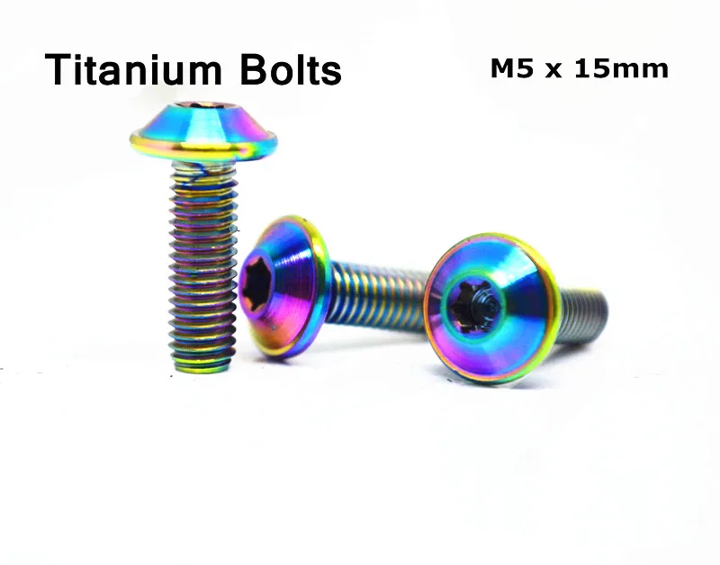 

2pcs New Titanium Bolt S1000RR/HP4 M5x15mm M5x15L