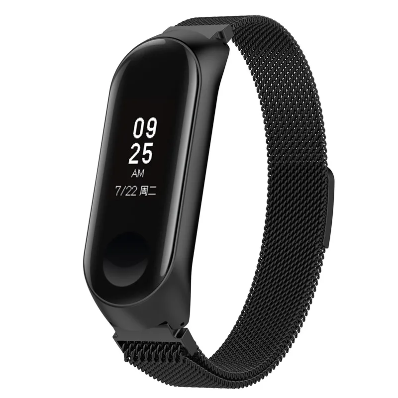 50 шт. mi lanese Loop Band из нержавеющей стали для mi Band 3 Xiao mi браслет на ремне Meatal браслет заменить браслеты для mi Band 3