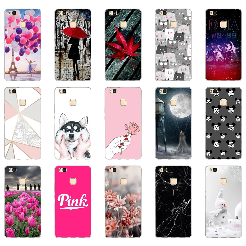 G For Cover Huawei P9 Lite Case Cute Animal Silicon Soft TPU for Funda Huawei P9 Lite Case P9 P9Lite Phone Back Cases