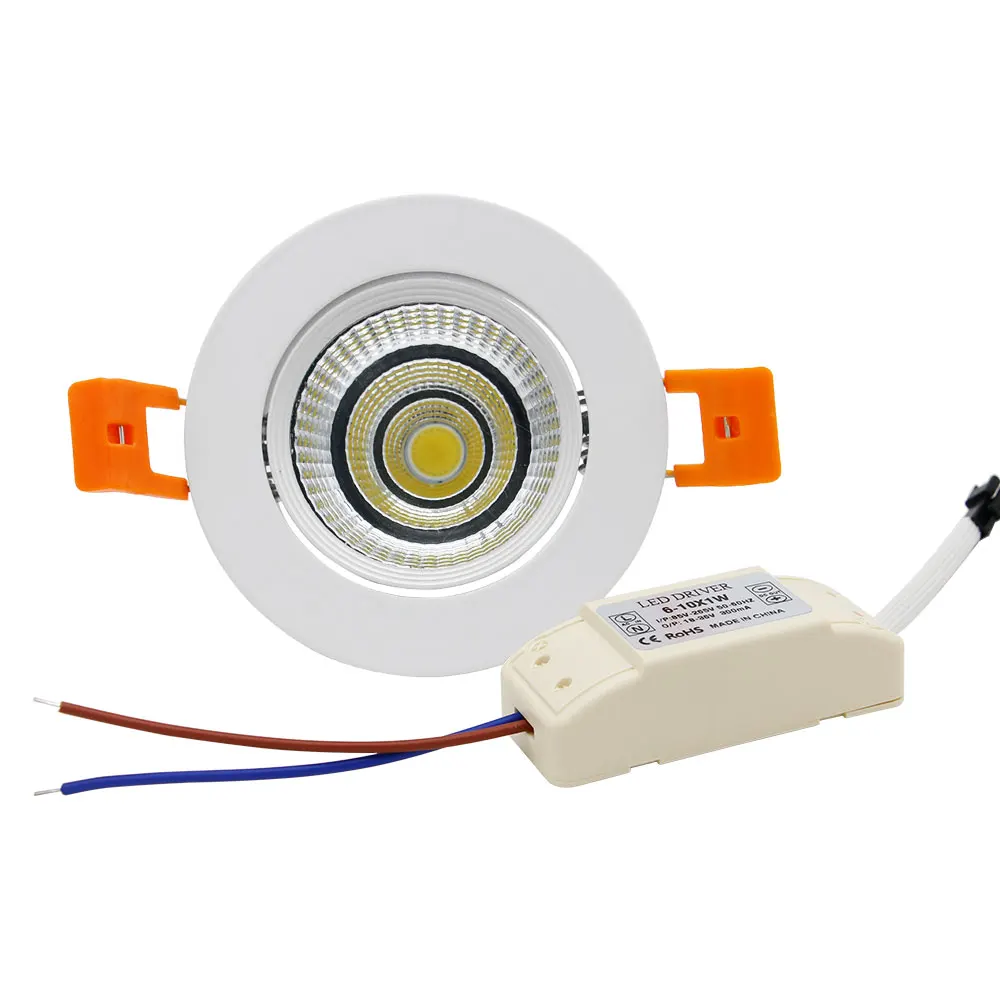 [DBF] Epistar Dimmable 9W COB светодиодный встраиваемый светильник