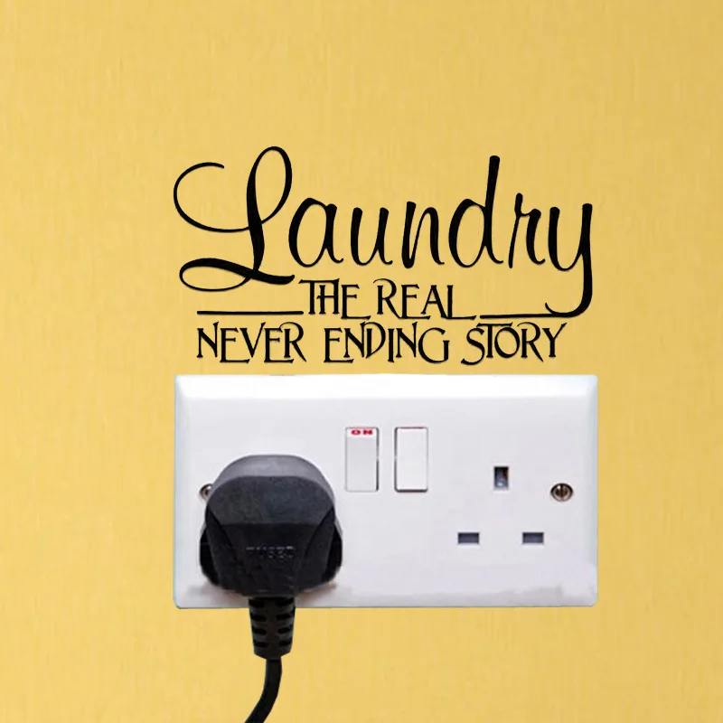 Прачечная реальная Бесконечная история Спальня переключатель для виниловых