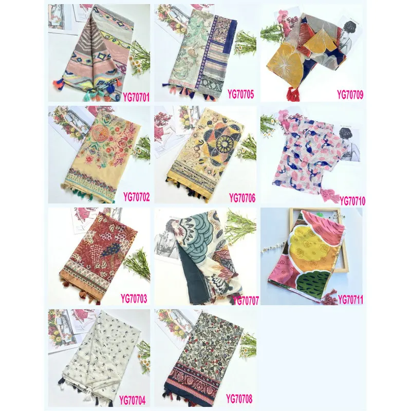 Шарфы и палантины в гавайском стиле с принтом животных ласточка эшарп чашемар