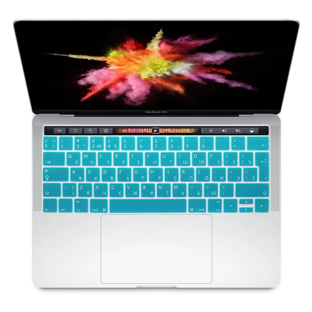 Для Apple 2016 MacBook Pro Retina 13 "15" с сенсорной панелью A1706 A1707 силиконовый чехол для