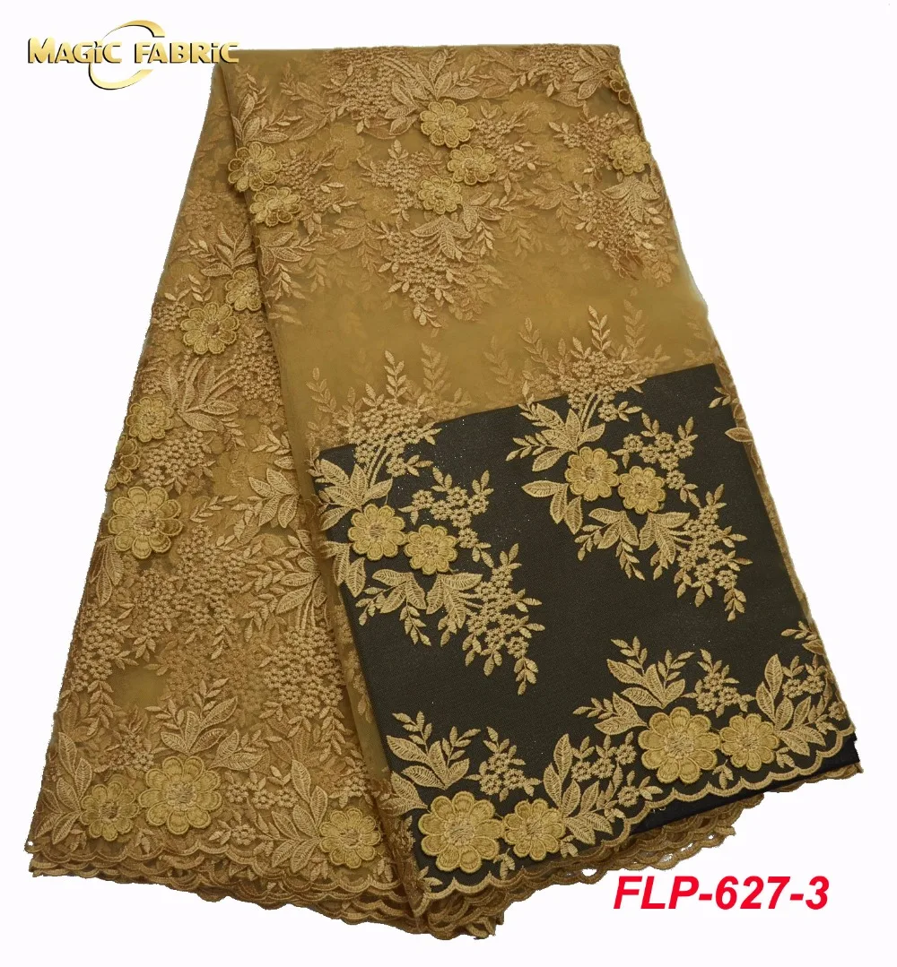 

British Rural Style Embroider French Lace Fabric Fresh African Tulle Laces Fabrics 2017 Fashionable Nigerian Lace Fabric FLP-627
