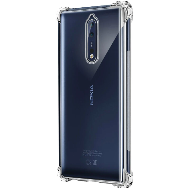 Противоударный чехол для Nokia 6 5 3 Прозрачный 7 1 plus 2 8 X6 Coque полная защита 360 градусов