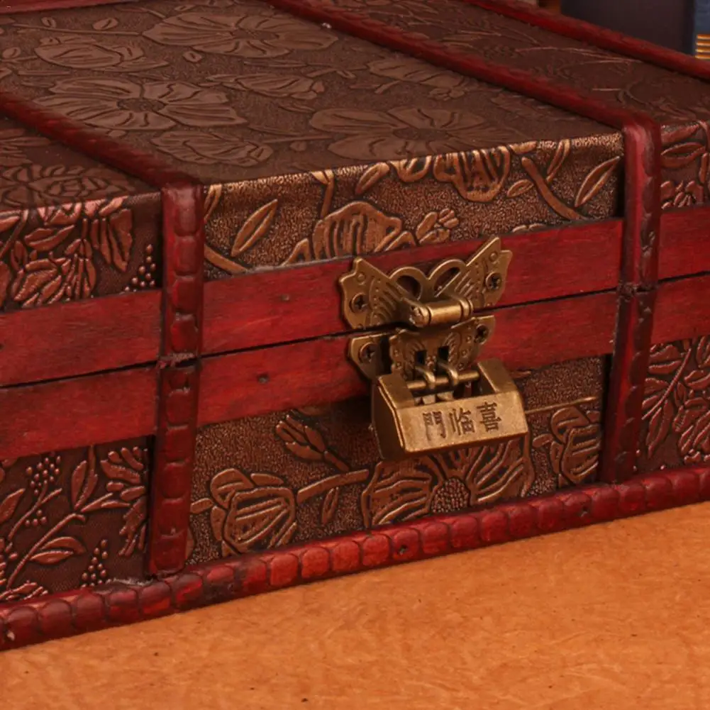 Винтажный Настольный ящик для хранения книг шкатулка драгоценностей с