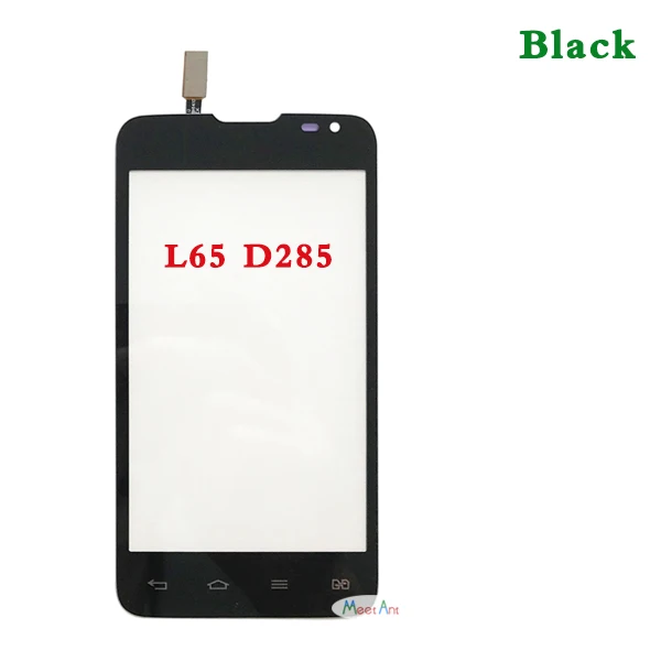 Высокое качество 4," для LG серии III L65 D280 D280N/L65 D285 двойной сенсорный экран дигитайзер Датчик внешняя стеклянная панель объектива - Цвет: D285 Black No Tool