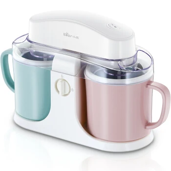 15%JA132 Home Automatic Ice Cream Machine with 2 Barrel 1L 7W DIY Maker One Button Operation Non-stick Aluminum Liner | Бытовая техника