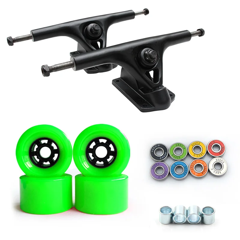 Hot wheels track 78A 90mm Long board Wheel 8inch truck longboard ABEC 11 подшипников втулки аксессуары | Спорт и
