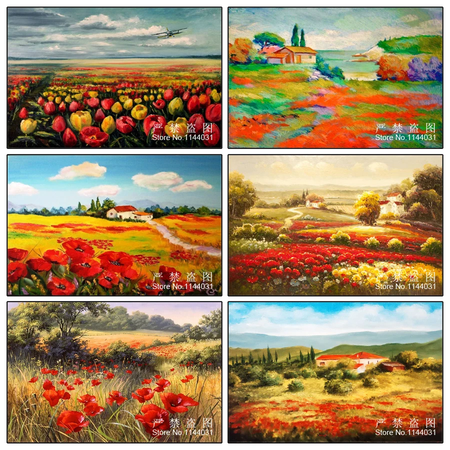 Набор для алмазной вышивки 5D сделай сам картина с осенними полями 3D вышивка