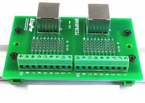 

Соединительная клемма RJ45 с двойным изгибом