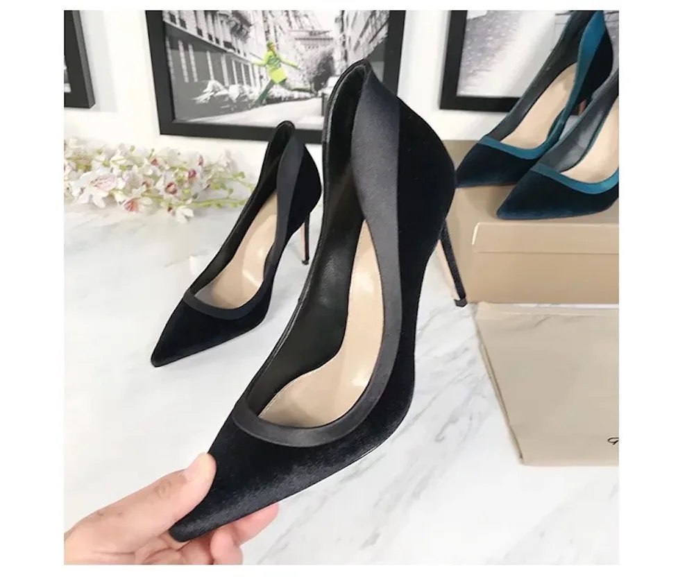 Женская обувь новинка 2019 года модные замшевые туфли-лодочки из натуральной кожи