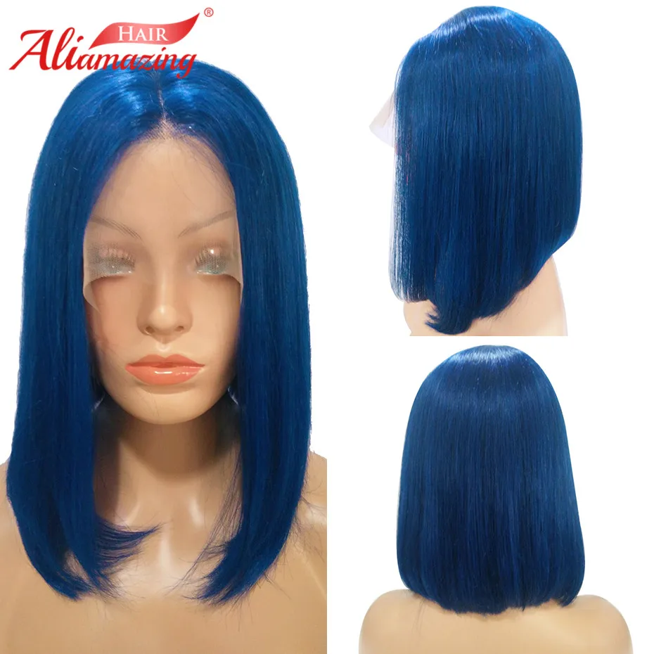 Волосы Али Amazing короткие волосы в виде Боба бразильские Remy прямые кружевные