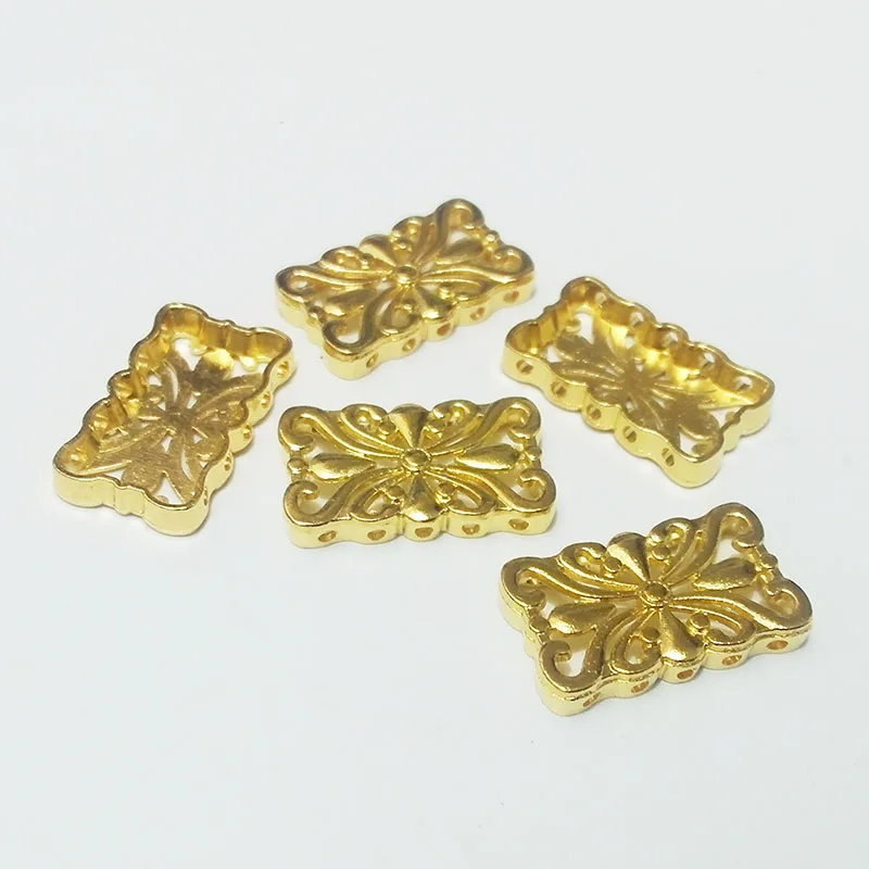 Колье с 3 звеньями соединитель для ожерелья многослойная зеркальная фурнитура