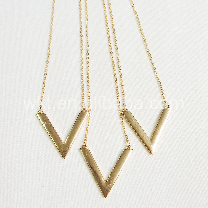 Женское ожерелье с V образной подвеской модное Ювелирное Украшение в подарок